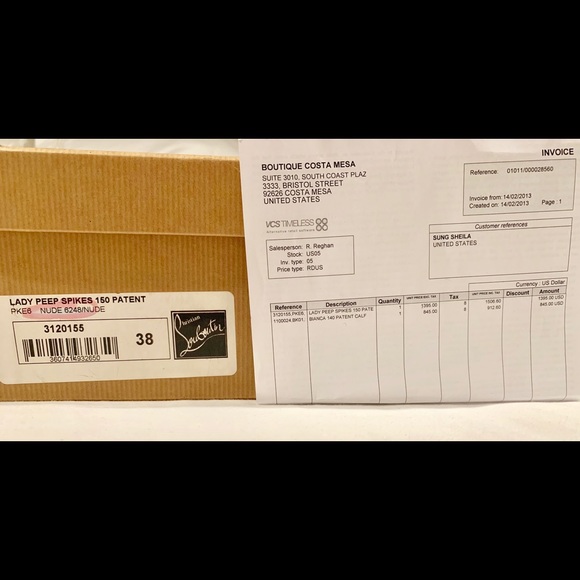 Christain Louboutin lady 140mm spiked peep toe - Picture 5 of 5